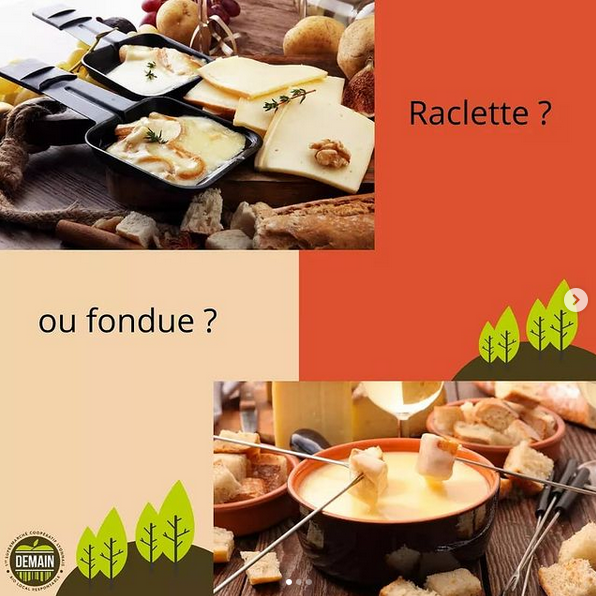 Le mercure ❄ chute de jour en jour chez <a href="/Demain_Coop/">Demain_Coop</a>  et nous donne envie de nous réchauffer autour d'un bon plat d'hiver en famille (on attendra pour le faire entre copains) ! #Raclette ou #fondue ? Telle est la question. demainsupermarche.org/index.php/nous…