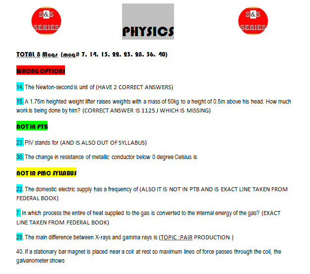NmdcatS's tweet photo. #mdcat2020 #mdcat2020error
Will upload that of biology also.
These are the errors from #mdcat2020 @papercodeB
https://t.co/90yoLvglA7 https://t.co/5eRg2Lklpy