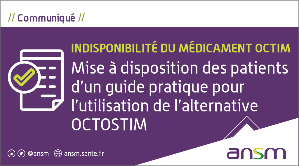⚠️[#Hémophilie #Willebrand] Afin de pallier la rupture de stock d’OCTIM spray nasal des lots d'OCTOSTIM solution injectable sont importés
Un guide conçu en lien avec  <a href="/AFH_Officiel/">AFH</a>  <a href="/FiliereMHEMO/">MHEMO</a> et PERMEDES sera disponible dans chaque boîte d'OCTOSTIM
👉ow.ly/8AR150CAzrB