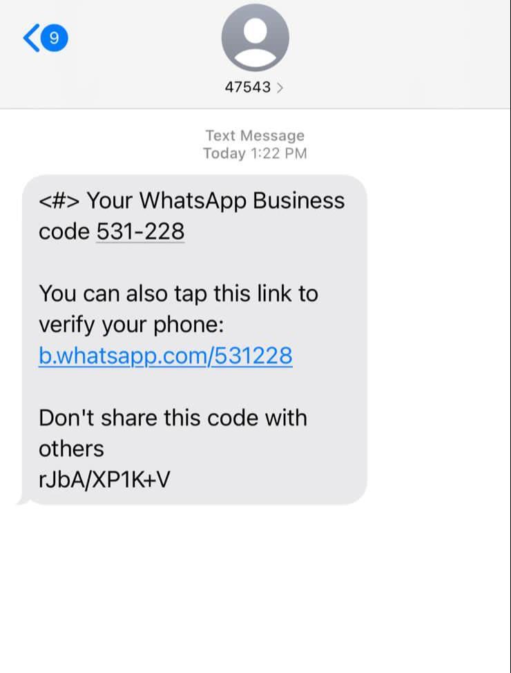 1/ Over the past few days, I've been helping Arab activists who had their  #WhatsApp account taken over. The attacker sends a generic message from "WhatsApp Business" to the target's phone, then follows up immediately through WhatsApp (as someone they know) and asks for the code