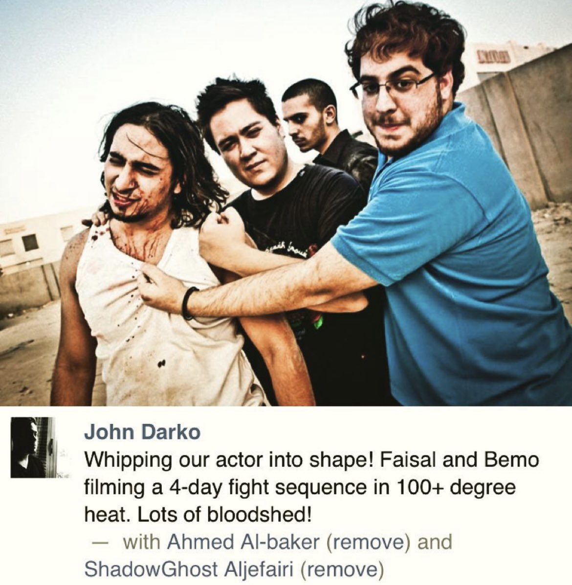 Results: Later, I helped make the 1st film in Qatar because of my credits and that short above. I spent 10 years in and out of Qatar doing some of the craziest things. I then produced Aaron Sim’s short Archetype (Aaron was the art director on Insidious) it sold to Fox. (Con’t)