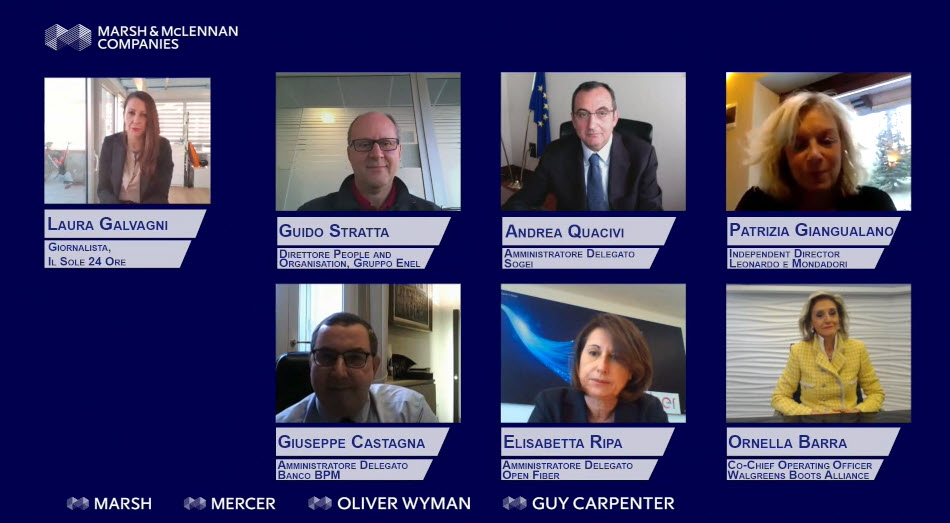 barbaragalli72's tweet photo. Tantissimi spunti oggi durante l'evento "L'anno che verrà" di @OliverWyman @MarshGlobal @MercerItaly. Grazie ai nostri speaker per aver condiviso la loro visione e le loro idee per un 2021 sicuramente ancora non ordinario, in cui dovremo costruire insieme il futuro #leadership https://t.co/mOgJdzV5SP