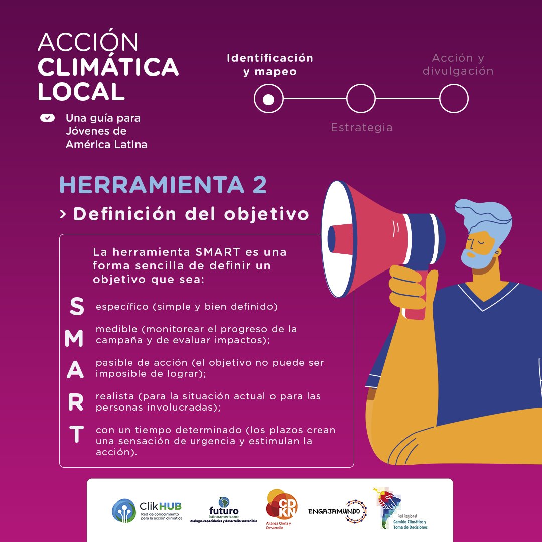 ¡Defender, apoyar y recomendar una causa en tu comunidad es hacer #advocacy! Junto a <a href="/ENGAJAMUNDO/">Engajamundo</a> elaboramos una guía para la #acciónclimática dirigida a #jovenes de #AméricaLatina 

Seguí las herramientas e implemetá acciones a nivel local! 

Descargala👉 bit.ly/37sfiq6