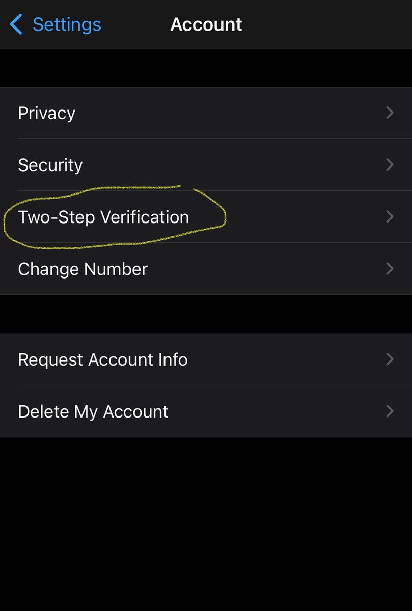 4/ A good way to prevent this from happening is to turn on 2 Factor Authentication in the Settings of WhatsApp. If you haven't done so already, go to Settings -> Account -> Two-Step Verification.