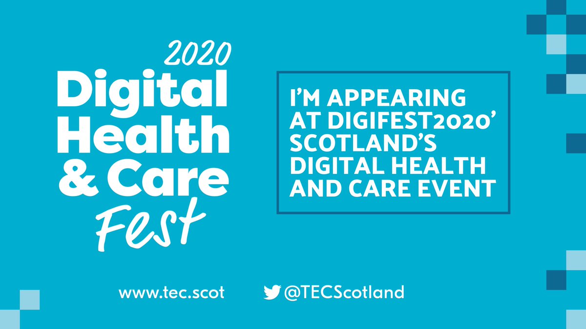 The #Turas team along with #SG #CNOD colleagues will be presenting their work in the Care Home sector at #DigiFest2020 on 03.12.2020 Register.👉bit.ly/3pl5ru8  #SocialCareData #DigitallyEnabled #SustainableDigitalServices #DigiCare4Scot #DataDrivesImprovement #COVIDー19