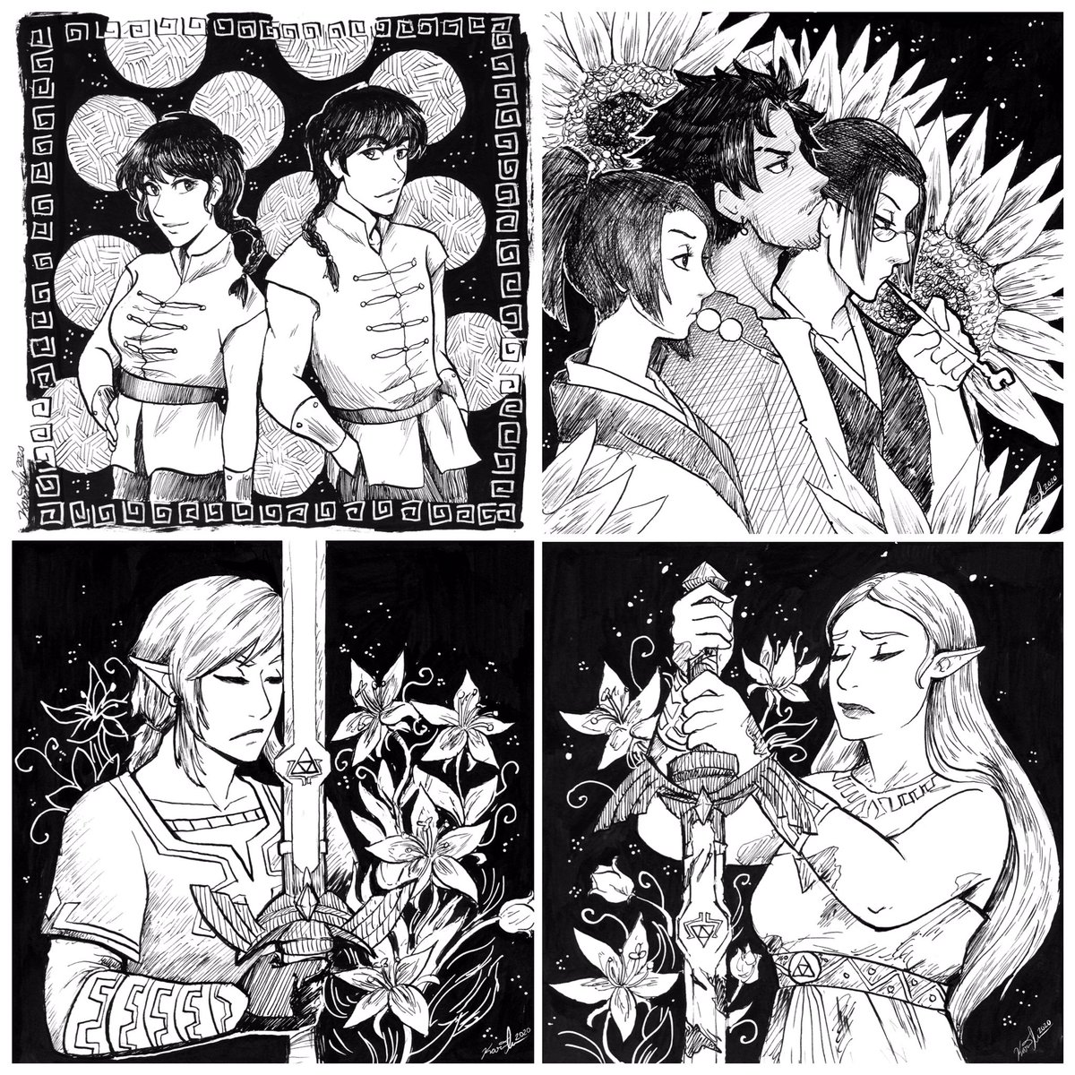 I’m going to have these new Inktobers and LOTS more on Saturday’s Artist Market at <a href="/a_n_d_gallery/">&gallery</a> on 4th Ave in Tucson! Come see me with your face masks on!

#andgallery #inktober2020 #artistmarket #smolartistsclub #penandink #inkdrawing #fanart #anime