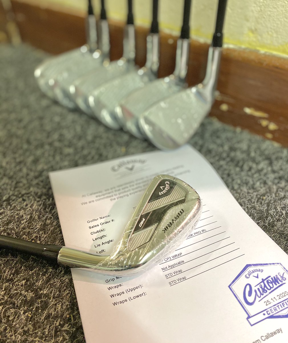 Nowthengolf's tweet photo. One happy customer picked up his beautiful set of @CallawayGolfEU 🧡Mavrik Pro Irons🧡 The first of many custom orders arriving after Lockdown Part II🎄#Customfitgolf #Mavrik #TeamCallaway https://t.co/ggIYJ8HysV