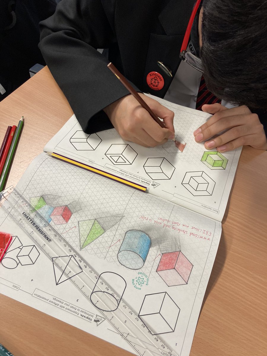 TRS_DesTech's tweet image. An encouraging start by Year 10, using the drawing booklet 👍🏻 @TheRadclyffe #lostlearning #morechallengetocome #dtdot @educationCPD