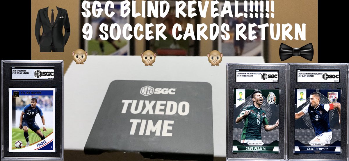 Check out my new SGC soccer card blind reveal #soccer #sportscards #panini #donruss #soccercards #sgc #Mbappe #Ronaldo #France #prizm #whodoyoucollect #Mexico #USA https://t.co/RJ326XkXwa https://t.co/dspxr07giE