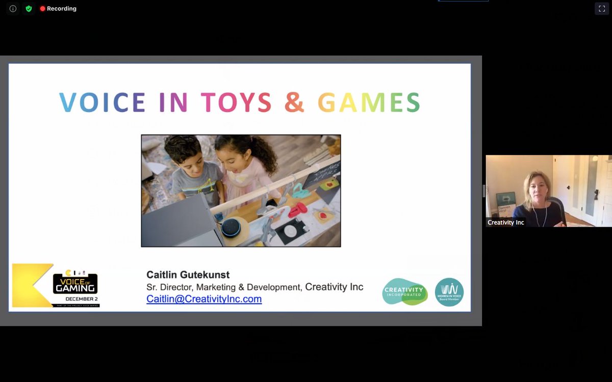 Now with  @caitlingute of Creativity, Inc talking about the integration of voice into physical toys.