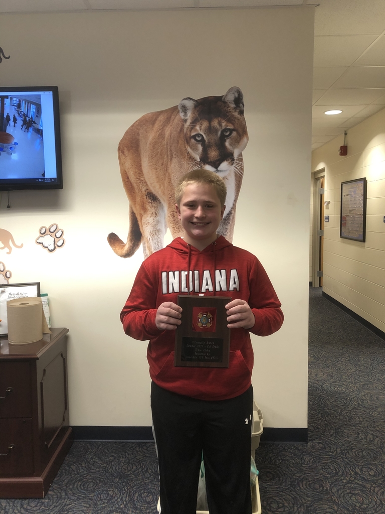 NPMScougars's tweet photo. 7th grader Chase Abdon was selected as the October VFW citizenship award winner for NPMS! https://t.co/DIJZ4vmtBJ