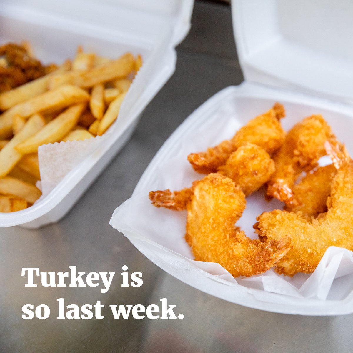Who needs leftovers when you can order fried shrimp?