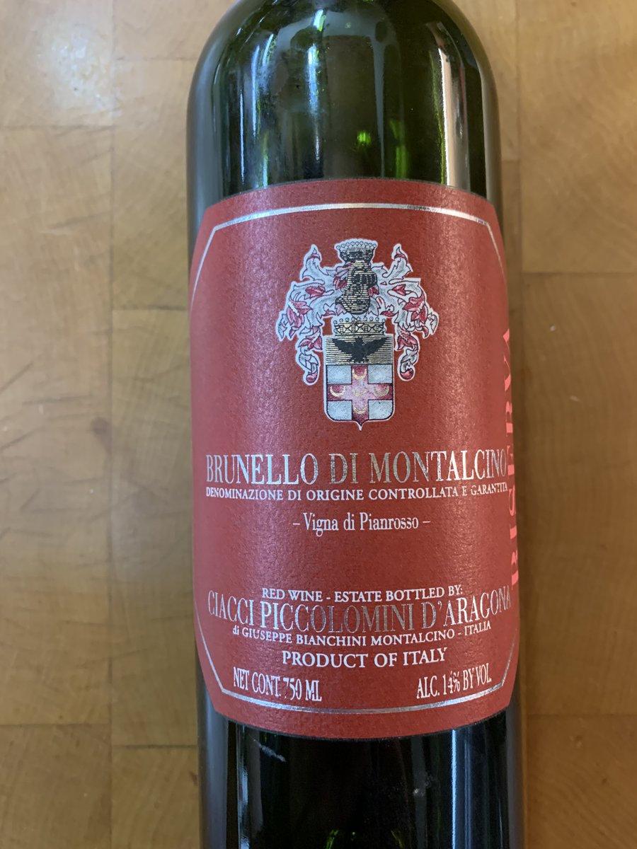 wineblogman's tweet photo. 95 Brunello Di Montalcino Ciacci Piccolomini D'Aracona Riserva. Perfect cork &amp; fill. Best mature Brunello I've had. Nose of ripe plum, red cherry, raspberry. Full bore Sangio flavors: more plum, spices, cherries, earthy tones, more. Wonderful in every way 98 pts #wine https://t.co/Rx88F700pc