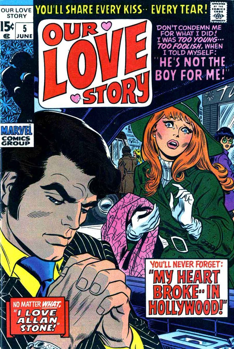 Today in pulp: a quick look back at the rise and fall of romance comics!"You'll share every kiss, every tear..."  #WednesdayThoughts