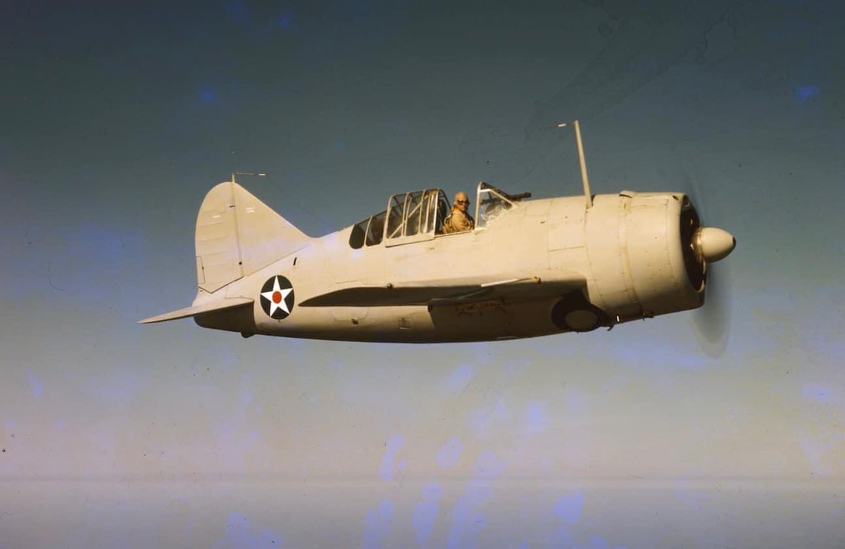 Brewster Buffalo. XF2A-1 first flew on 2 Dec 1937 and early test results showed it was far in advance of Grumman biplane entry. While XF4F-1 would not enter production, it would later re-emerge as a monoplane, the Wildcat.