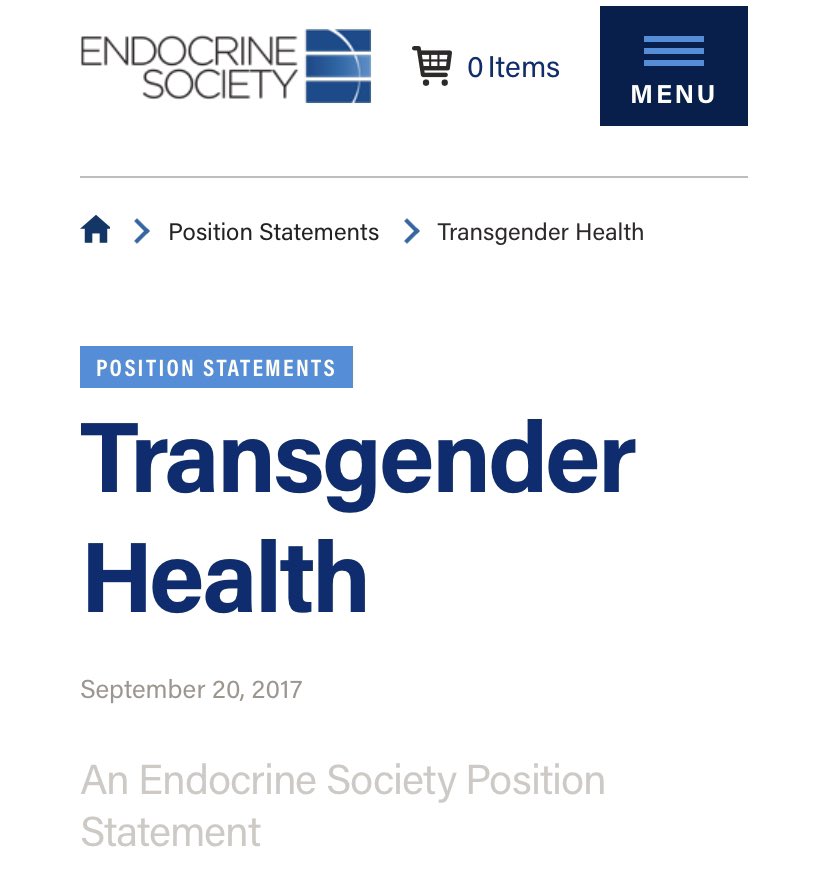 The (US) Endocrine Society says:“Medical intervention for transgender individuals (including hormone therapy) is effective, relatively safe (when appropriately monitored), and has been established as the standard of care”Not “experimental”  https://www.endocrine.org/advocacy/position-statements/transgender-health