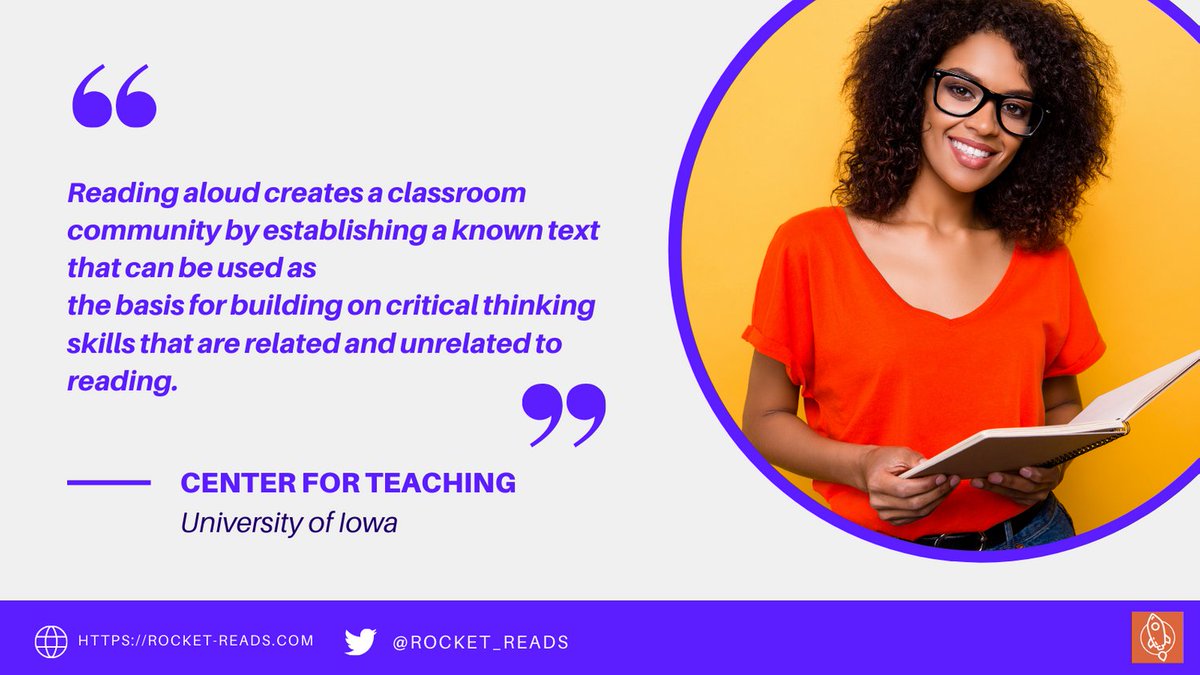 Rocket_Reads's tweet image. At Rocket Reads we're all about evidence based practices. The benefits of reading aloud to build student reading comprehension are clear! #teachertips #pedagogy #education #teachersoftwitter