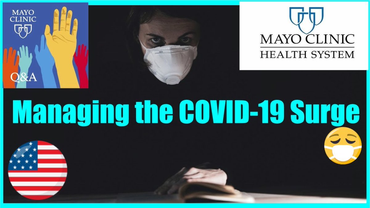 AmericaNewscape's tweet photo. Check out my latest video "Managing the COVID-19 Surge via Mayo Clinic"

Watch Now: https://t.co/gkm8S0wvsq https://t.co/5tX9Lf65q7