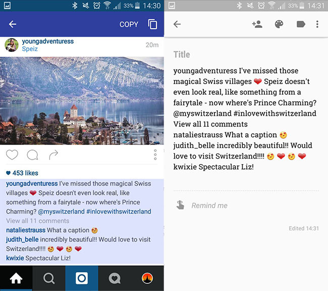 bytoools's tweet photo. ¿Quieres copiar un texto 📃 de #Instagram pero no has encontrado aún la forma de hacerlo? 😭

¡La app primitiva de Instagram no deja 😒, pero para eso están otras como #UniversalCopy! 🤟

❗️OJO, solo disponible en Android: https://t.co/3H4J7hpLH8 https://t.co/QHq1hWlHdZ