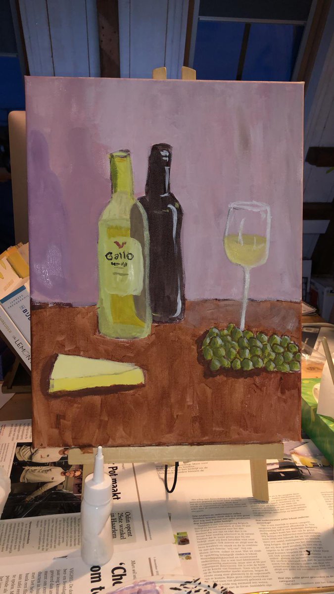 RobertKOHW's tweet photo. #Schilderworkshop online van @gallowinery was vandaag groot succes. https://t.co/nu1mnvWVoO