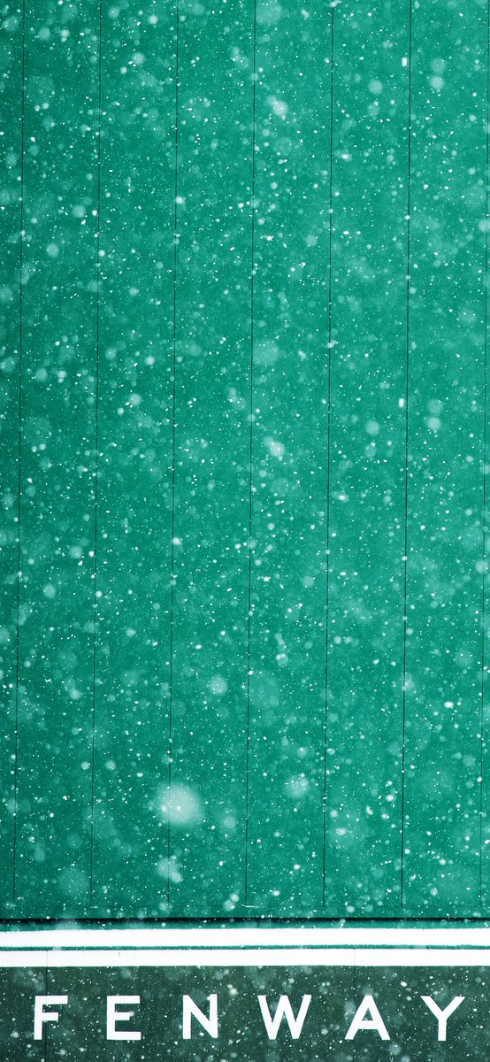 RedSox's tweet photo. Fenway beauties: Winter edition 

@Benjamin_Moore x #WallpaperWednesday https://t.co/IMg113kZ8g