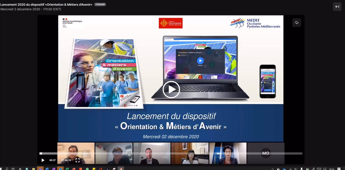 MedefOccitanie's tweet photo. Lancement 2020 du dispositif «Orientation &amp; Métiers d’Avenir» en présence de Sophie GARCIA, Sophie BEJEAN et Emmanuelle GAZEL. Un grand merci également à nos adhérents qui ont participé à l’élaboration de ce beau projet. #OMA @medef https://t.co/LkEvtGNq2y