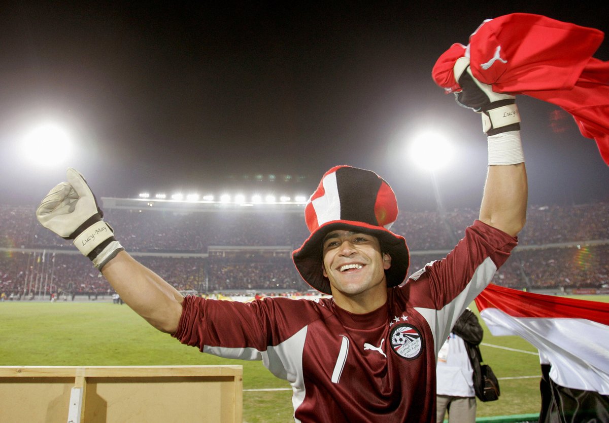 He always performed for the national team though. El-Hadary won his first African Cup of Nations in 1998 and was influential in Egypt’s unprecedented AFCON 2006, 2008 and 2010 three-peat, winning the goalkeeper of the tournament on each occasion.He knew how to celebrate, too.