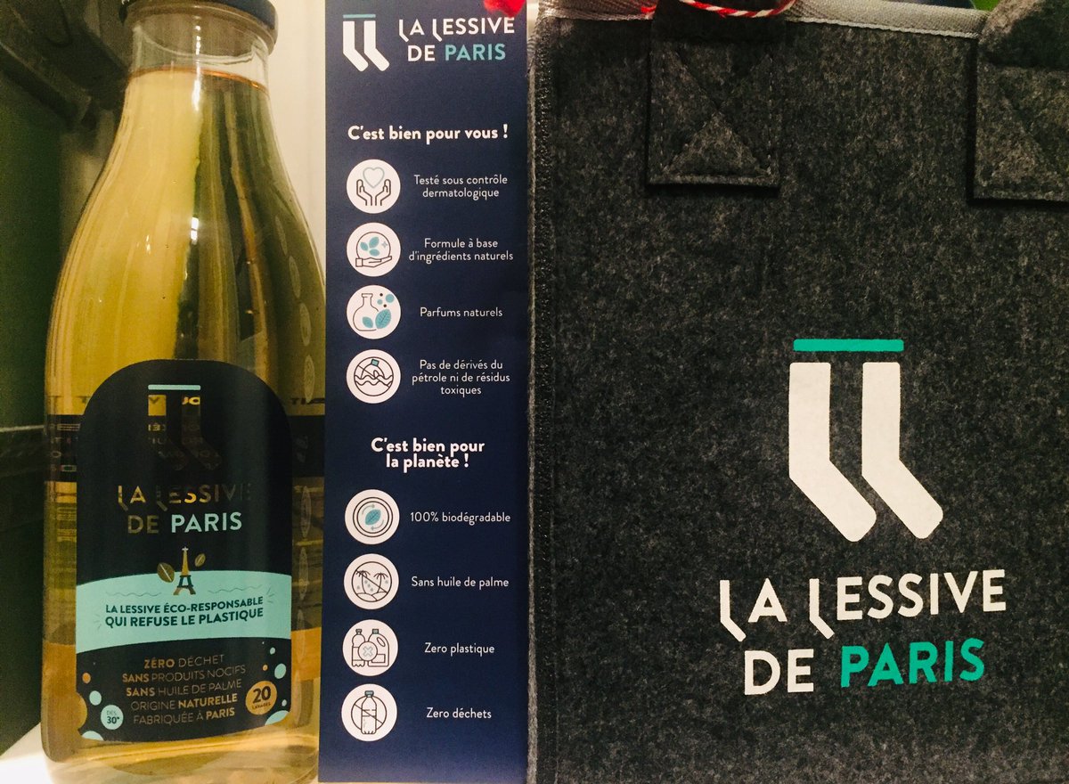 Très heureux de découvrir la <a href="/lessivedeparis/">La Lessive de Paris</a>, lessive éco-responsable 0️⃣ déchets et 0️⃣ plastique, lauréate du label « Fabriqué à Paris » 2021 ! 💚

C’est bien pour soi et c’est bien pour la planète ! 🧼👔🌍

En +, c’est efficace ! 👍🏻

#ZéroCarbone #ÉconomieCirculaire