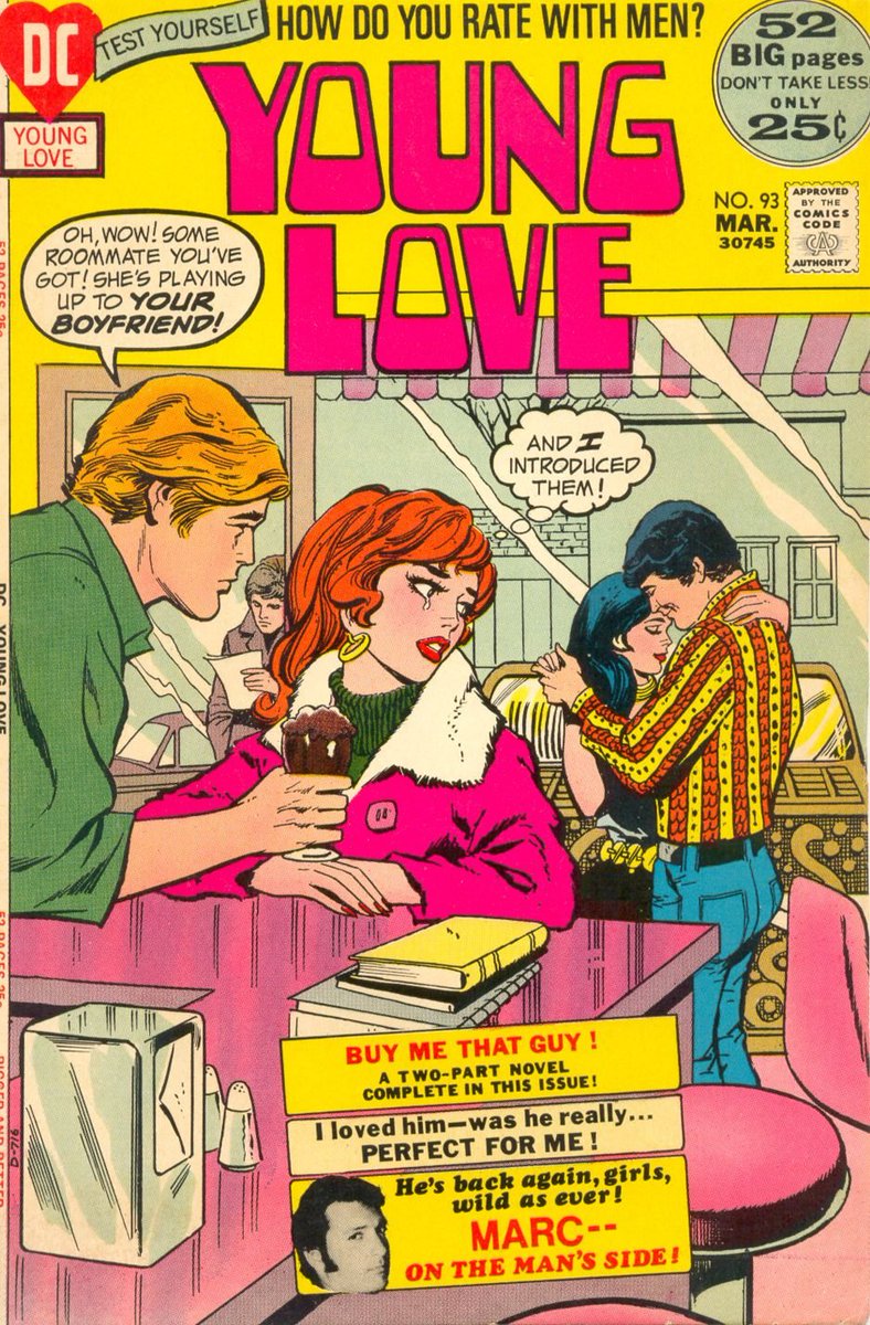 Will romance comics ever make a comeback? That's a tough call: the audience has changed and so has the nature of comic books. I think this is a romance that may have run its course.