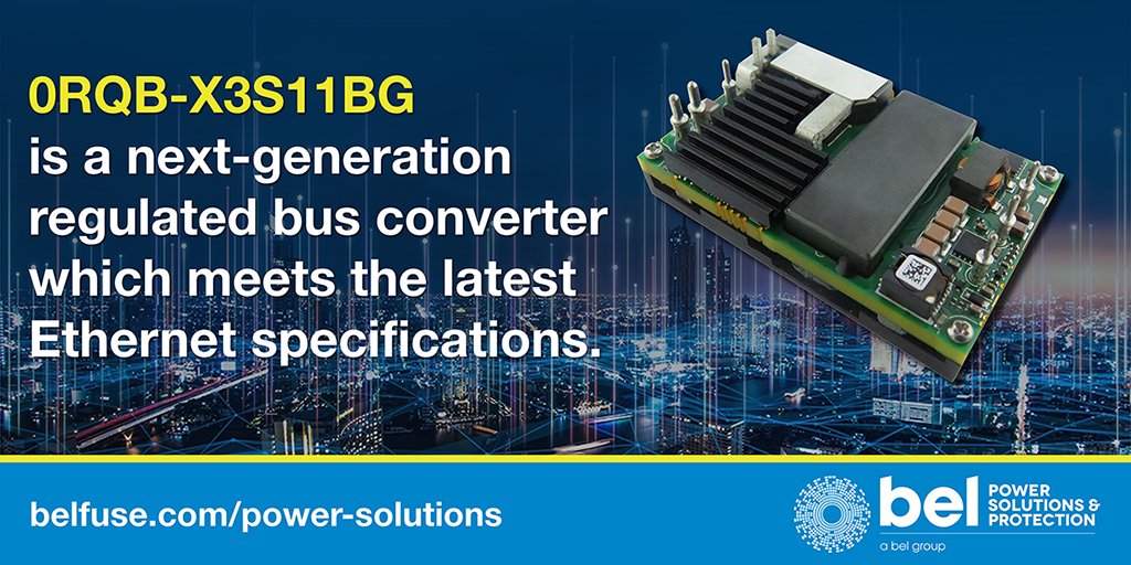 BelPwrSolutions's tweet image. The 0RQB-X3S11 is #BelPowerSolutions next-gen DC-DC regulated bus converter, now avail. in a 1300 W qtr. brick pkg., for #telecom, cable, mobile, utility &amp;amp; private network operations. More here: lnkd.in/eP5Madq Contact sales@psbel.com w/any Q&apos;s #BelFuse #powerconversion