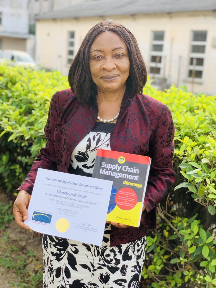 Just received my certificate as a certified supply chain analyst.💃🏾💃🏾I appreciate Daniel Stanton for sending his wonderful and easy to understand book to me too. Supply Chain is the catalyst ⁦<a href="/ARC_Nigeria/">Atomic Resource Concepts</a>⁩ ⁦<a href="/Mr_Supply_Chain/">Daniel Stanton... Mr. Supply Chain ®</a>⁩ ⁦<a href="/ProfATMora/">Prof. AT. Mora</a>⁩ ⁦<a href="/nikeydame/">Olanike Adedeji</a>⁩