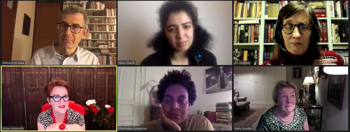 GI_London1's tweet photo. “It is positive to be critical!” - Niloo Sharifi

With A.L. Kennedy @Writerer, House of Lords member @BaronessGoudie, publisher @SharLovegrove, artist @edmunddewaal &amp; @GoldRosie!

#TellMeAboutEurope #ErzaehleMirVonEuropa #EU2020DE #EuropeanVoices #GoetheForEurope #GoetheFürEuropa https://t.co/vW7DdDVli5