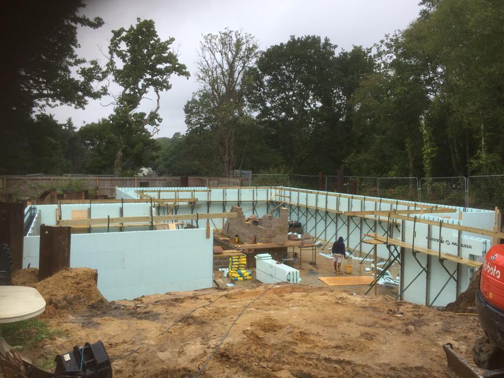 icfbuildersouth's tweet image. #icf project 
Basement walls built in Bournemouth #icfbuilder @NUDURAICF