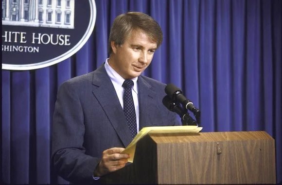 Kinsolving: You don't have it? Well, I'm relieved to hear that, Larry! [Press pool laughter.]Speakes: Do you?Kinsolving: No, I don't.Speakes: You didn't answer my question. How do you know? [Press pool laughter.] 4/