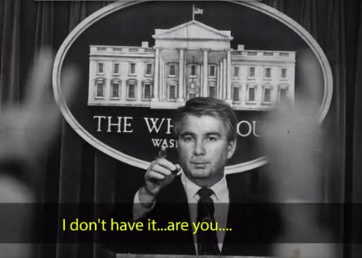 Kinsolving: Over a third of them have died. It's known as "gay plague." [Press pool laughter.] No, it is. It's a pretty serious thing. ... And I wonder if the president was aware of this.Speakes: I don't have it. [Press pool laughter.] Do you? 3/