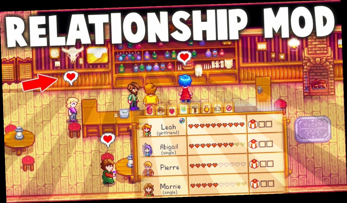 stardew valley easy friendship mod / Twitter