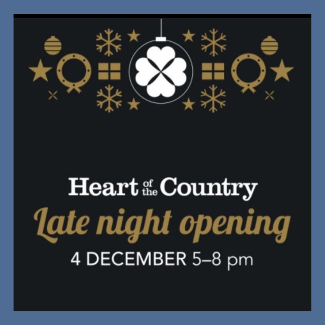 Late night opening is still happening! We will be open until 8:00 and for one night only you will be the first to enjoy our Christmas teas and coffees.  You can also get 10% off a bag.  With lots of lovely Christmas offers happening around the village don't miss out.