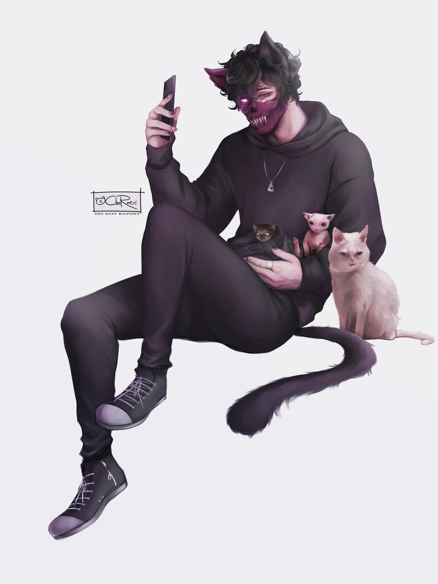 「Cat Boys (+ Cats) Are Ruining My Life! 」c h o 🌧️のイラスト
