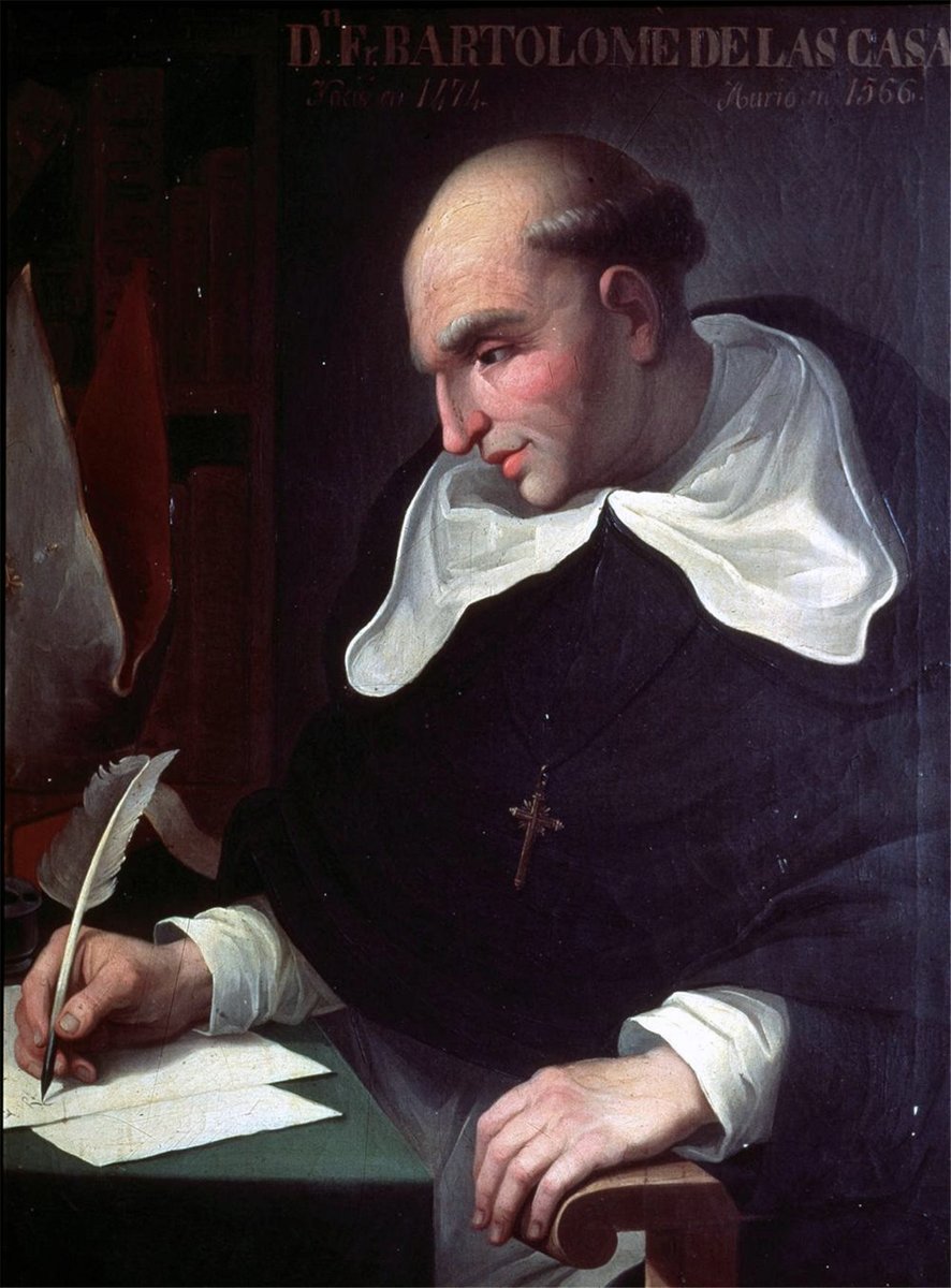 First up, we have Bartolomé de las Casas, who is now remembered as a defender of Indigenous peoples in the Spanish colonial world. He did still want to convert them all to Christianity, though, but his defenses of alleged Indigenous practices are remarkable. 2/11