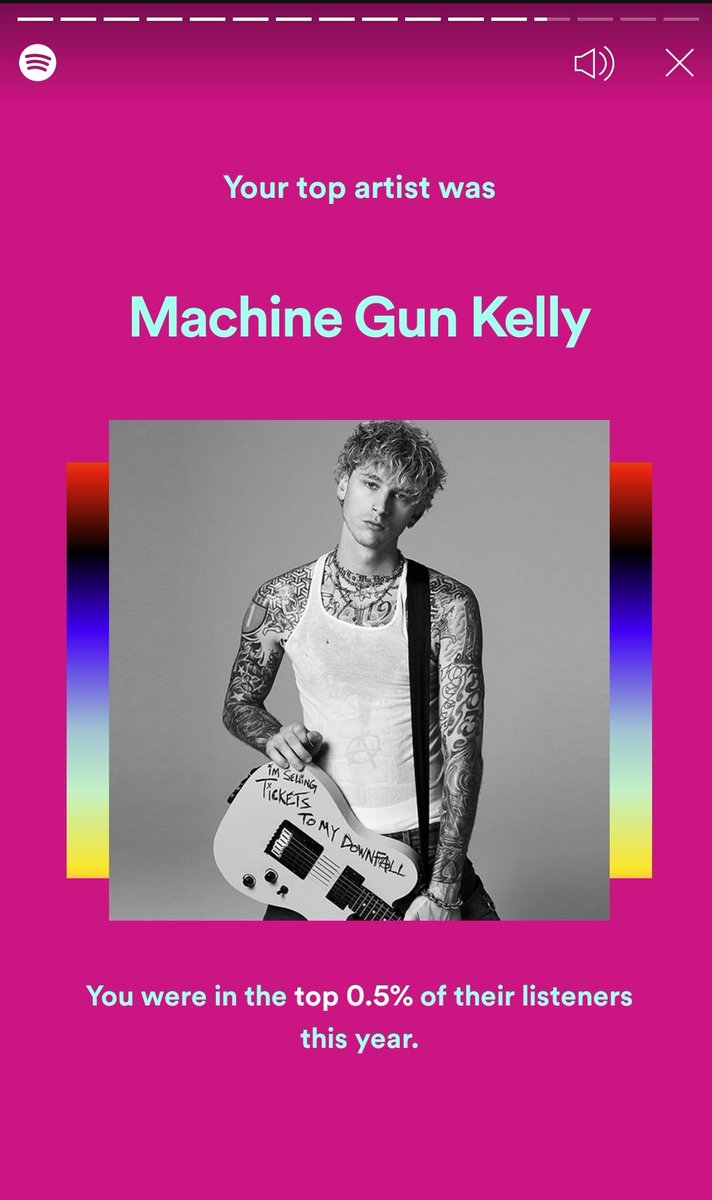 chronicsublime's tweet photo. Thank you @machinegunkelly for spending 1,788 minutes with me this year on @Spotify. You are my #1. #2020Wrapped https://t.co/mnXXDVlayF https://t.co/AwIE4uqoZi