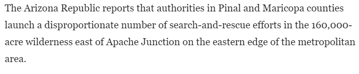It's a small region. And it's very close to a major metro area. But still, many people go missing here. There is also a history of grisly, mysterious murders here. The next few posts will explore this aspect a little bit.