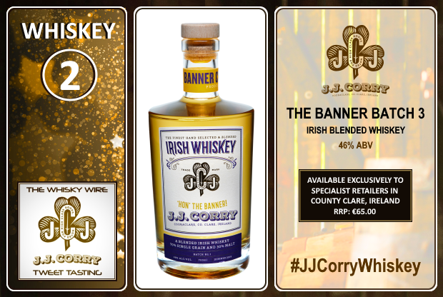 Steve Rush (@thewhiskywire) on Twitter photo Time to move onto our second dram of the night: <a href="/WhiskeyGate/">J.J. Corry Irish Whiskey</a> J. J. Corry – The Banner Batch 3. What can you uncover and discover on the nose? #JJCorryWhiskey Time to move onto our second dram of the night: <a href="/WhiskeyGate/">J.J. Corry Irish Whiskey</a> J. J. Corry – The Banner Batch 3. What can you uncover and discover on the nose? #JJCorryWhiskey