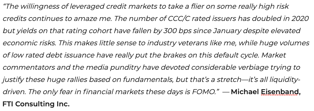 Here is  @FTIConsulting's Michael Eisenband: