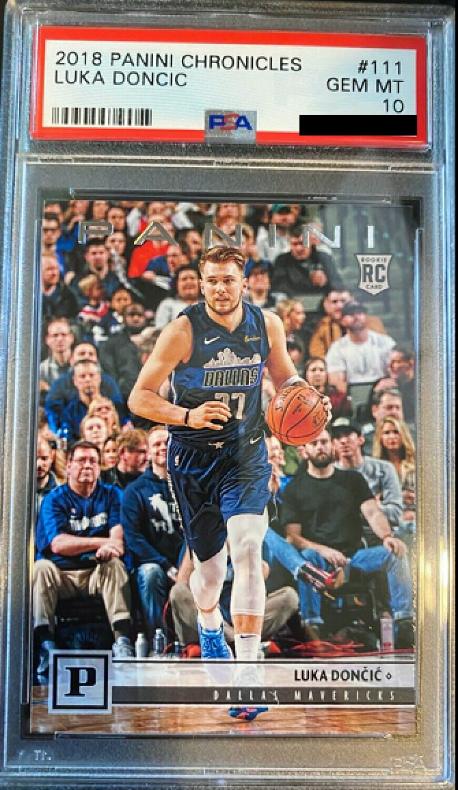 2) With many of today’s most sought-after NBA cards showcasing players in awkward poses with shiny backgrounds, the live-action cards bring a sense of comfort & nostalgia Prizms never could. One such card I’ve been collecting lately is the Panini Chronicles Luka Doncic rookie.
