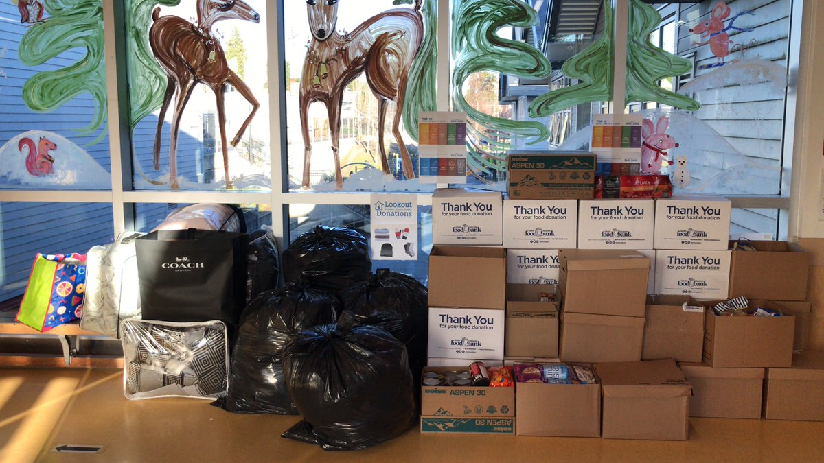 Last day of our Donation Drive supporting the Greater Vancouver Food Drive and the Lookout Society.  Thank you to our amazing community for your overwhelming generosity, “Real generosity is doing something nice for someone who will never find out.” 
<a href="/QayqaytElem/">Qayqayt</a> @newwestschools