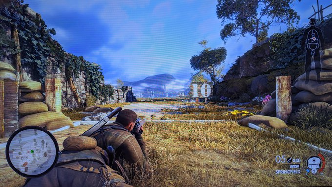 きのうサバゲー行く予定だったけど行けなかったのでかわりにPS4版スナイパーエリート4を購入。
ミッションに挑む前に射撃訓練場で特訓(`・ω・')ゞ 