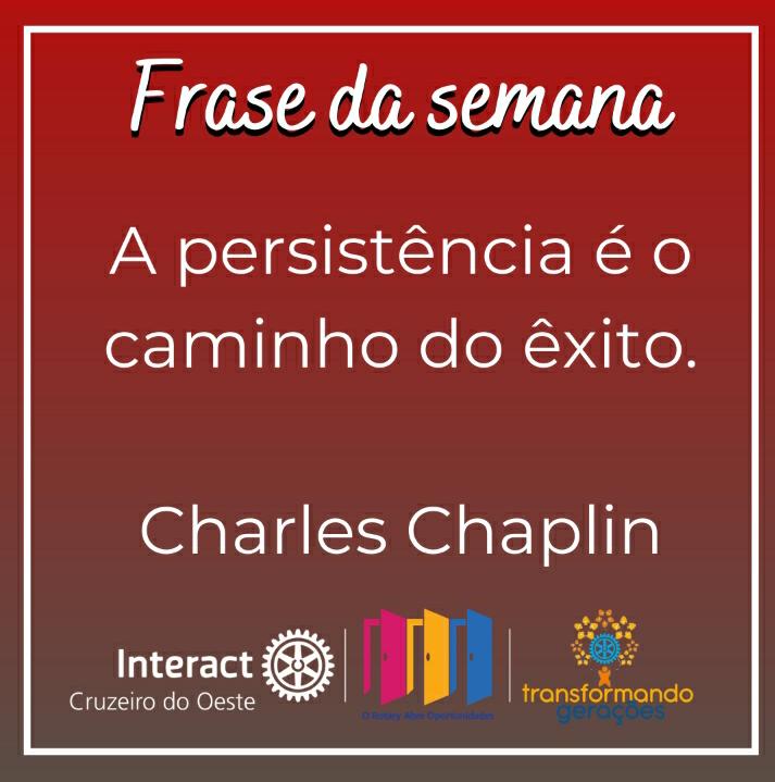 interact_cdo's tweet image. Mais uma frase para nós dar inspiração! Vindo do nosso querido e falecido ator e diretor Charles Chaplin. Tem aguma recomendação de frase? Nos envie na DM!💙
.
.
.
.
.
#frasedasemana #charleschaplin #ORotaryAbreOportunidades