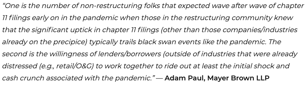 Here is Mayer Brown's Adam Paul: