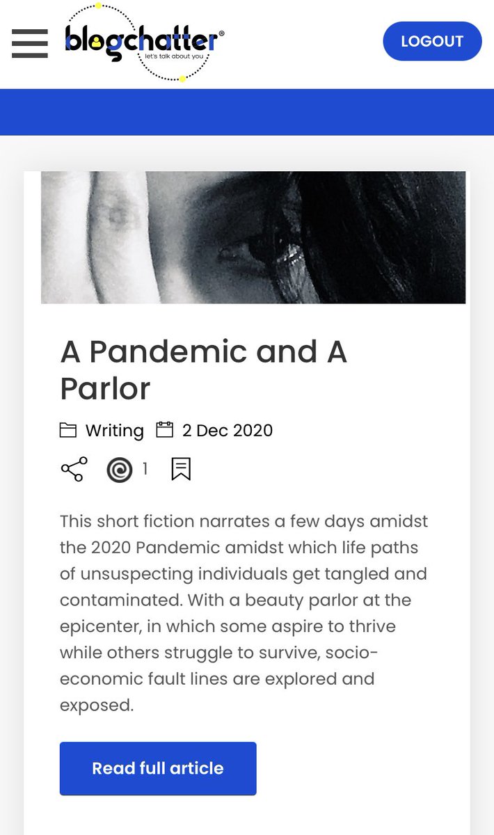 thoughtsnrights's tweet image. First shot with a #blogroll with @blogchatter I think you all will enjoy this story. Do read - looking for feedback theblogchatter.com/blogrolls/a-pa…