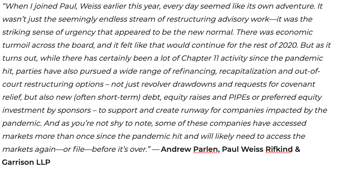 Here is  @PaulWeissLLP's Andrew Parlen: